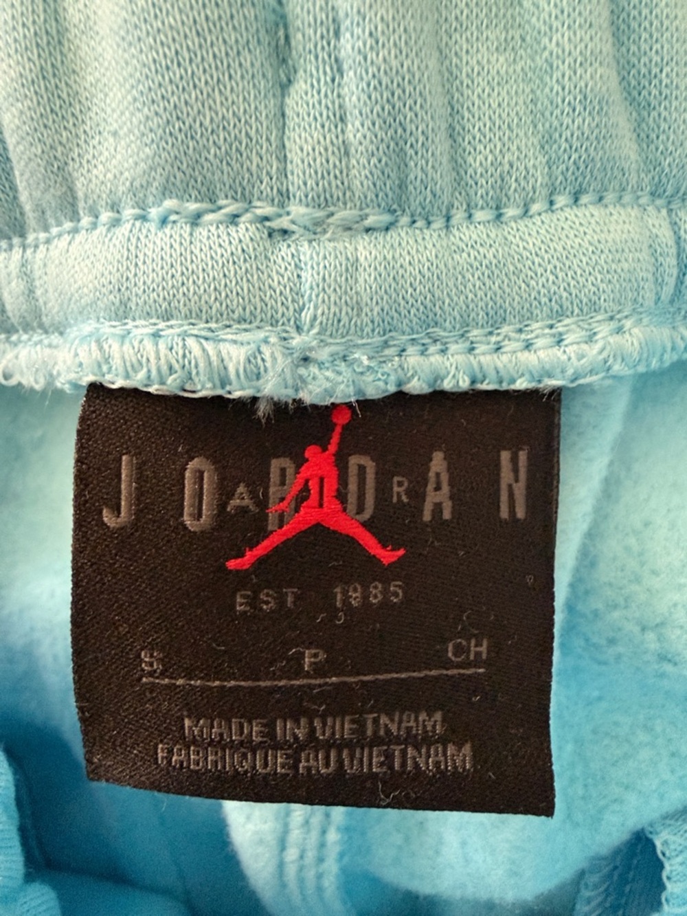 Jordan Kids Aqua Blue Jumpman Fleece Joggers NWOT - Picture 4 of 5